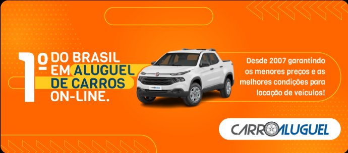 1º do Brasil em aluguel de carros on-line. Desde 2007 garantindo os menores preços e as melhores condições para locação de veículos!